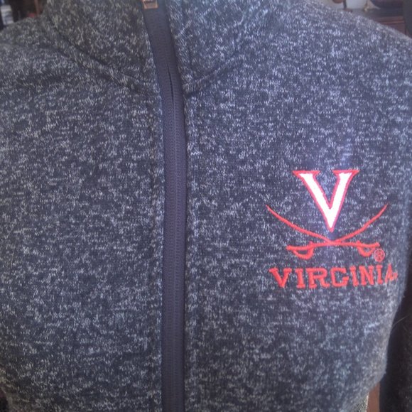 CHAMPION UNIVERSITY OF VA ZIPPERED JACKET WITH POCKETS-SIZE SMALL - Picture 4 of 13